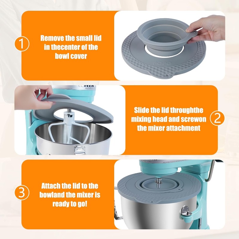 Silicone Mixer Bowl Cover Comp - Kitchen Appliances Small recensie en prijs