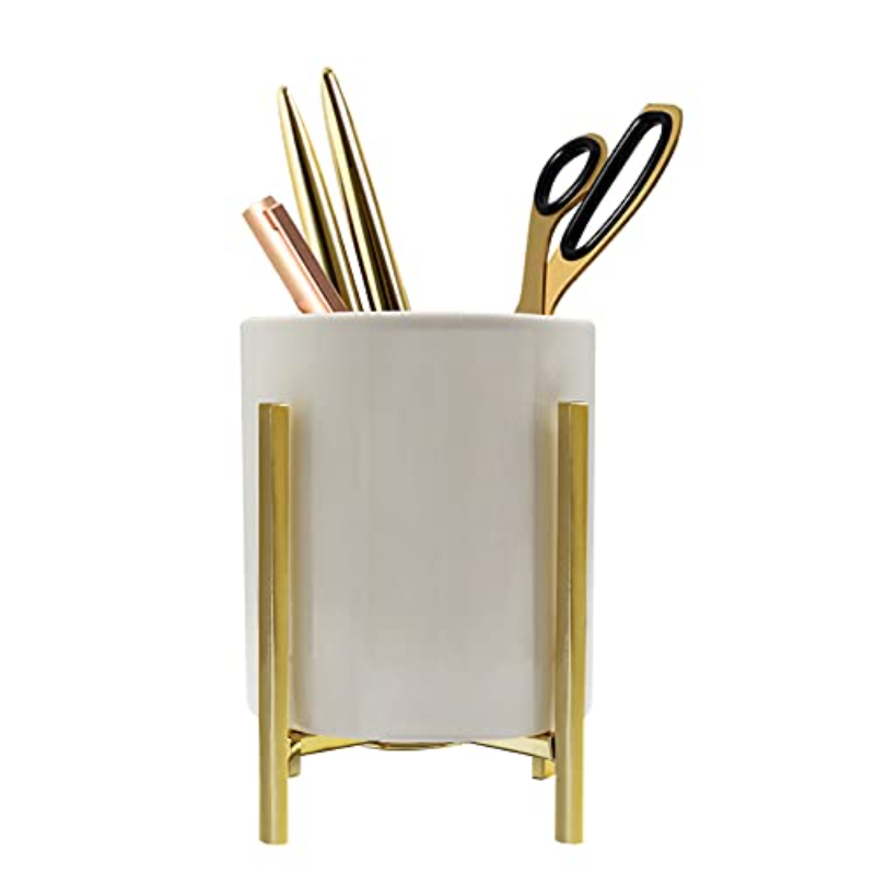 Gold Pencil Cup Sturdy Pencil  - Kitchen Appliances List recensie en prijs