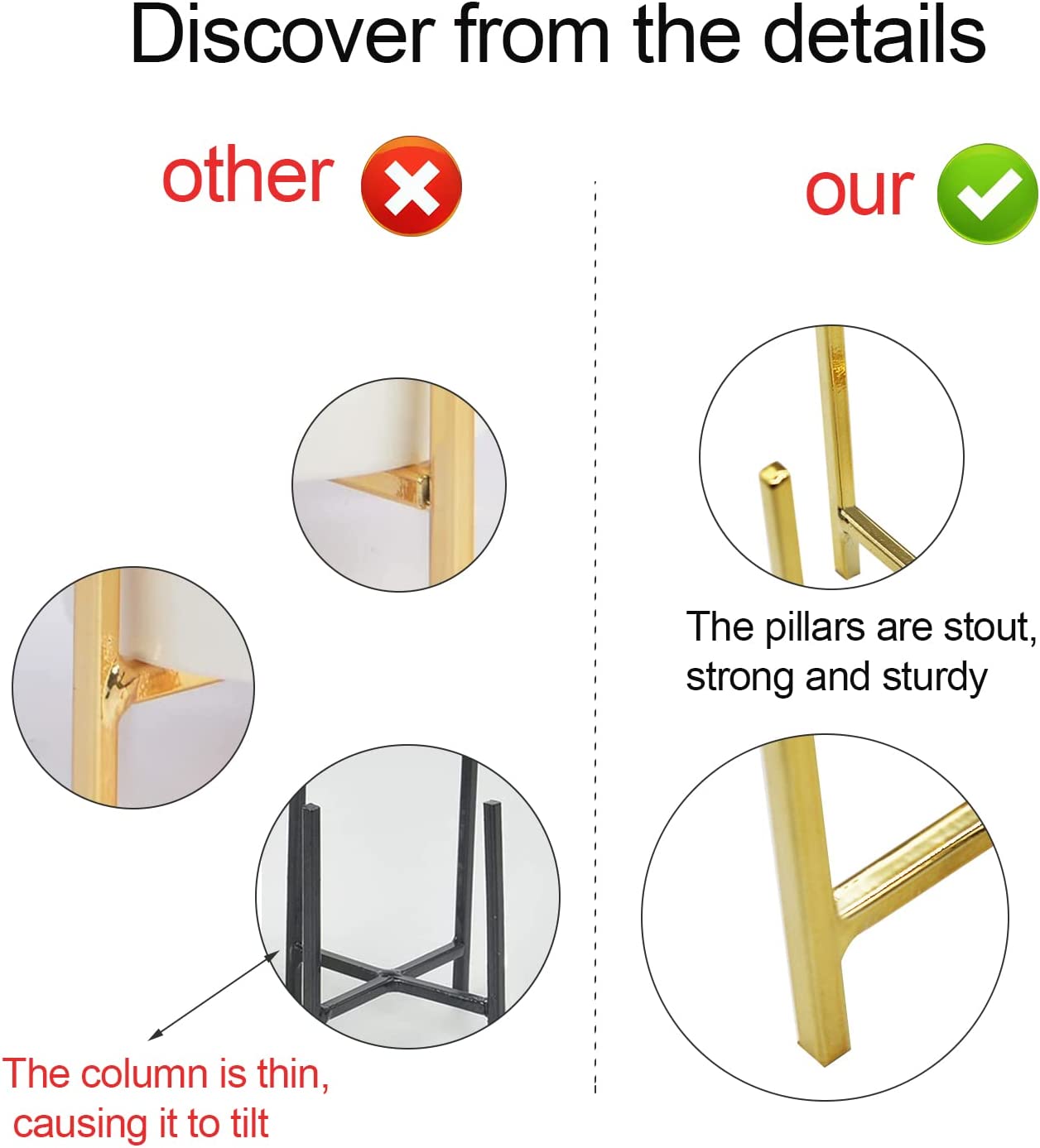 Gold Pencil Cup Sturdy Pencil  - Kitchen Appliances List recensie en prijs
