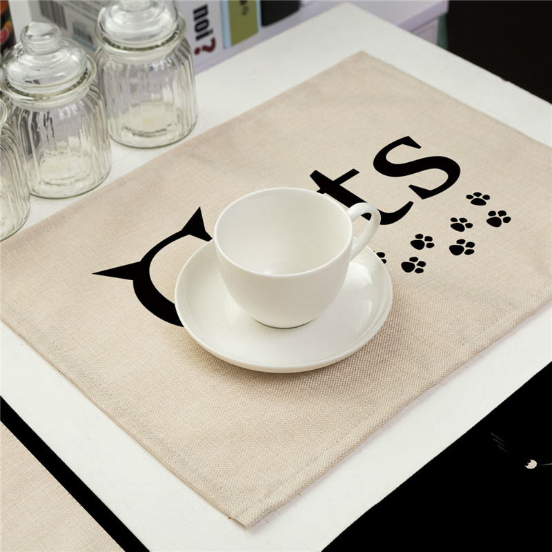 40X30cm Cute Black Cat Pattern - Kitchen Appliances Table recensie en prijs