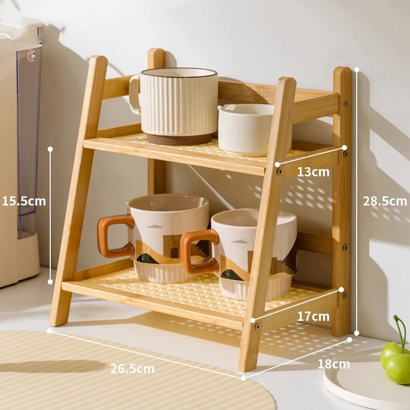 2-Tier Bamboo Countertop Organ - Kitchen Appliances Table recensie en prijs