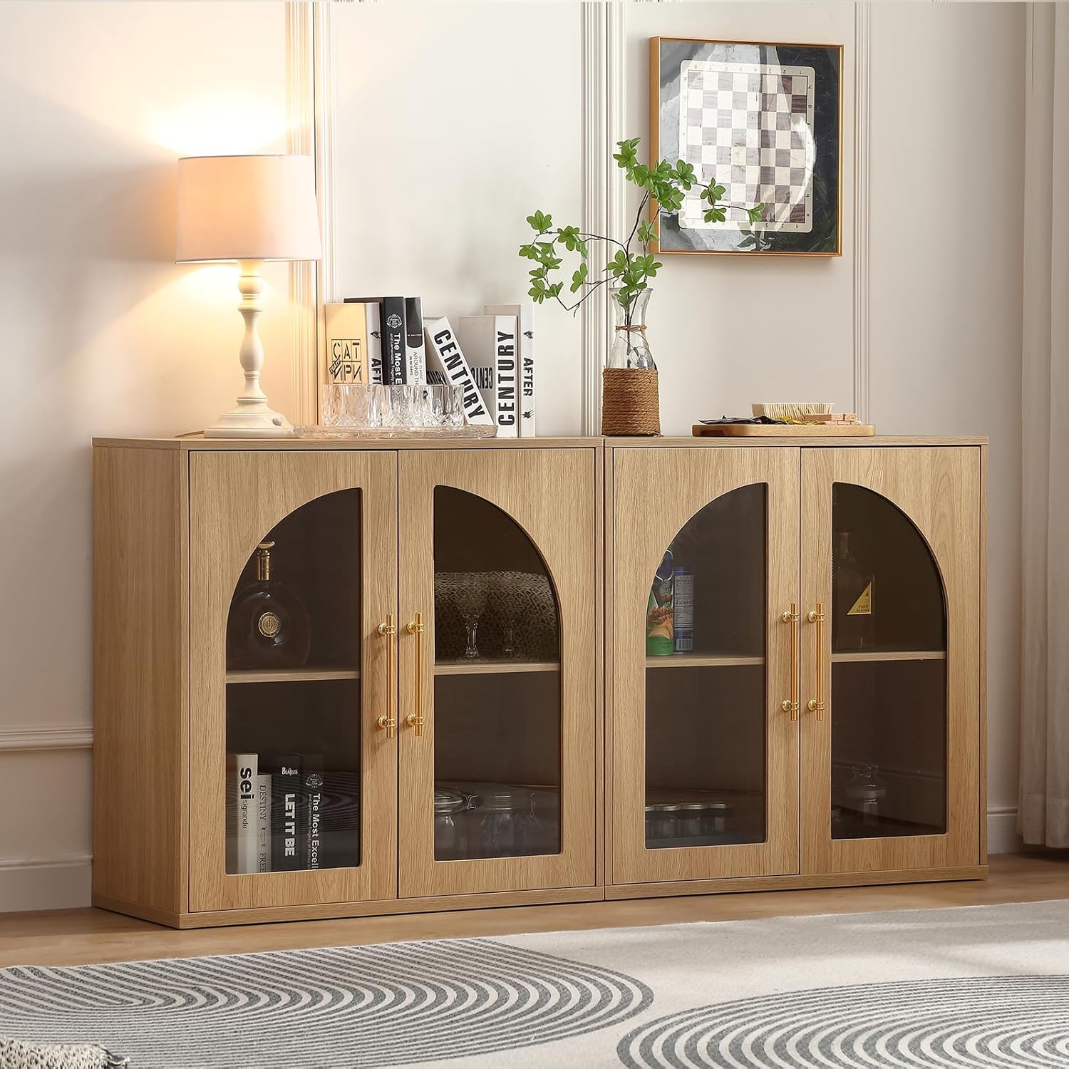 Set of 2 Small Display Buffet  - Kitchen Appliances Small recensie en prijs