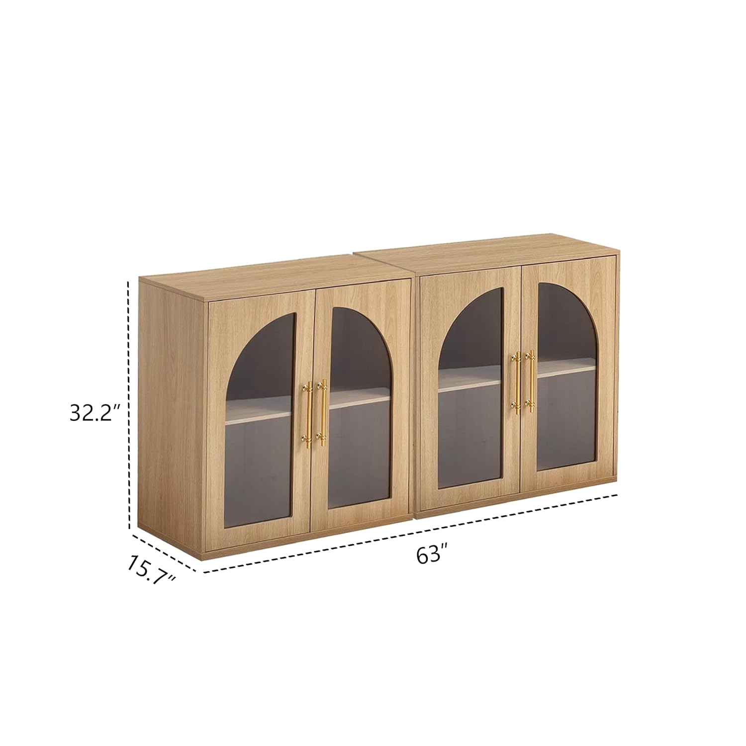Set of 2 Small Display Buffet  - Kitchen Appliances Small recensie en prijs