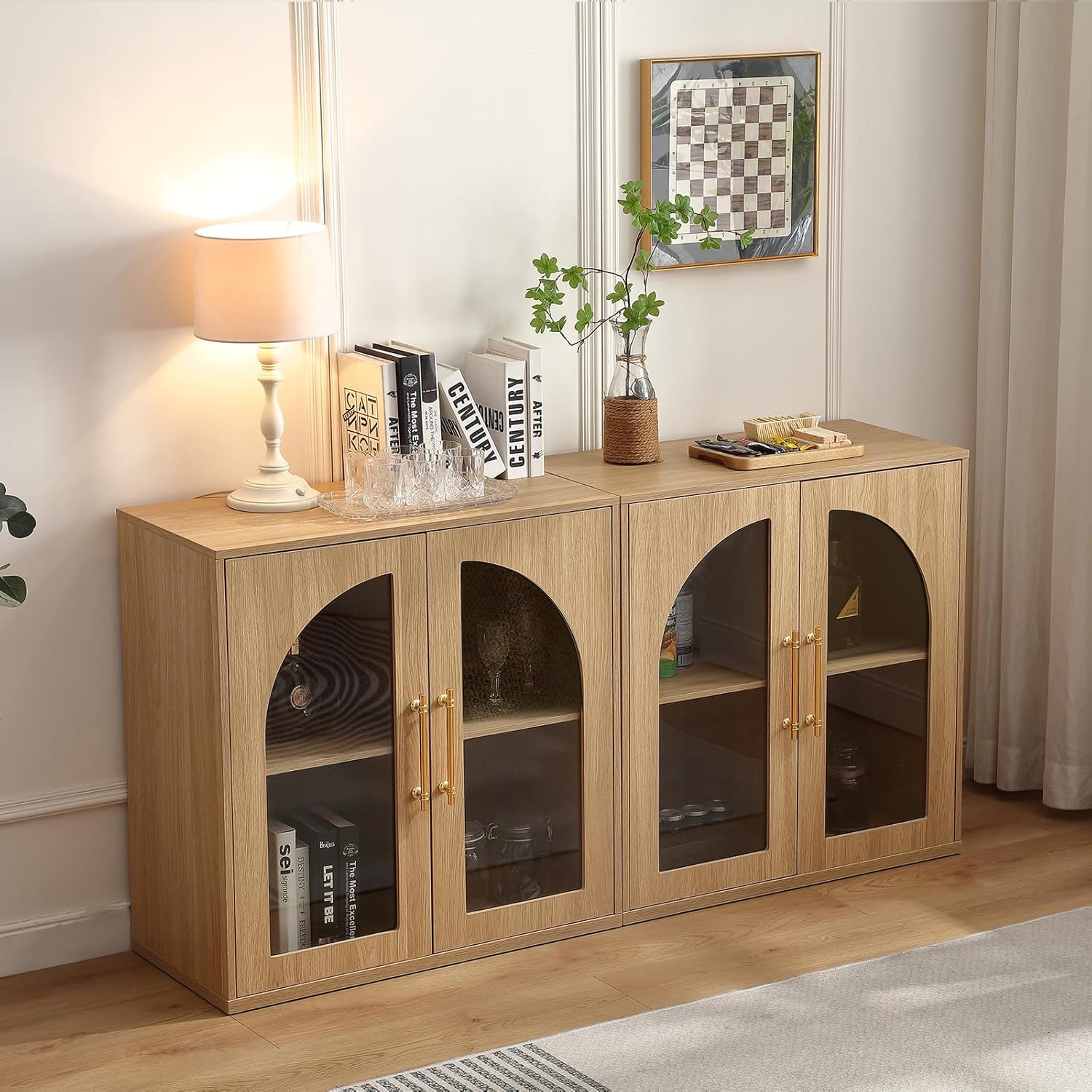 Set of 2 Small Display Buffet  - Kitchen Appliances Small recensie en prijs
