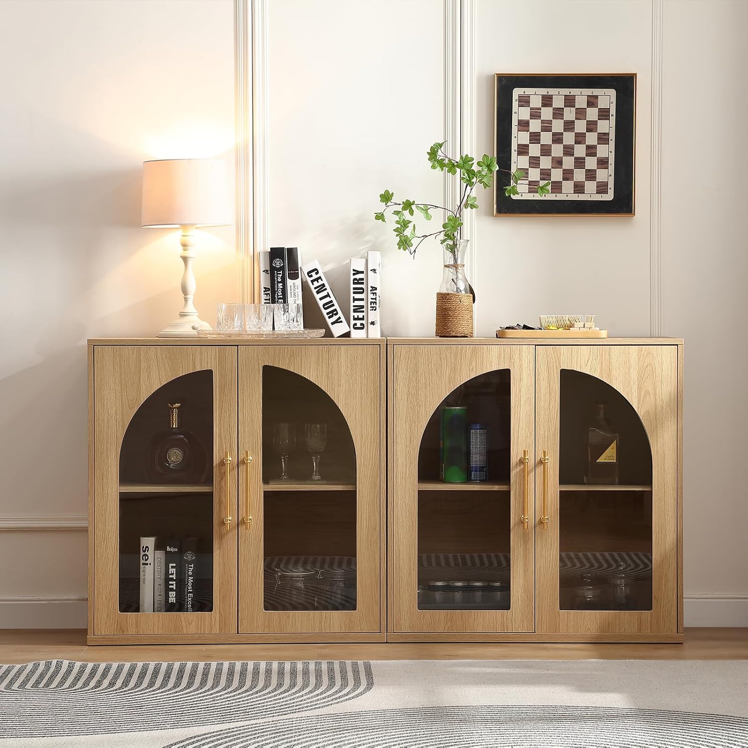 Set of 2 Small Display Buffet  - Kitchen Appliances Small recensie en prijs