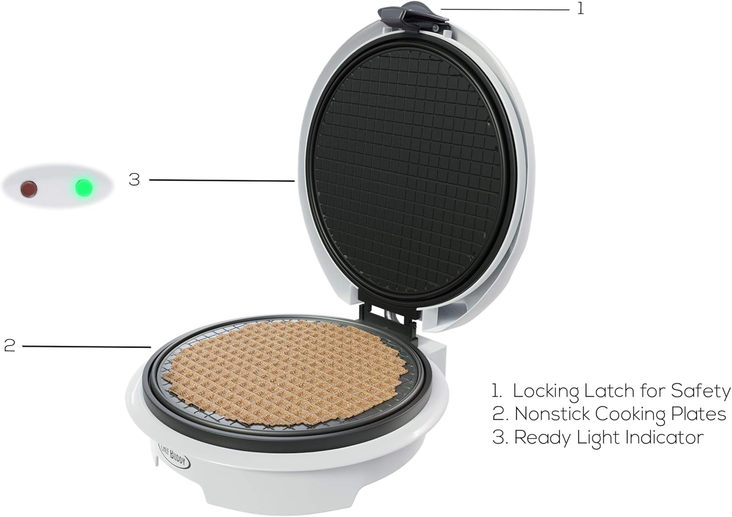 Electric Waffle Cone Maker wit - Kitchen Appliances Small recensie en prijs
