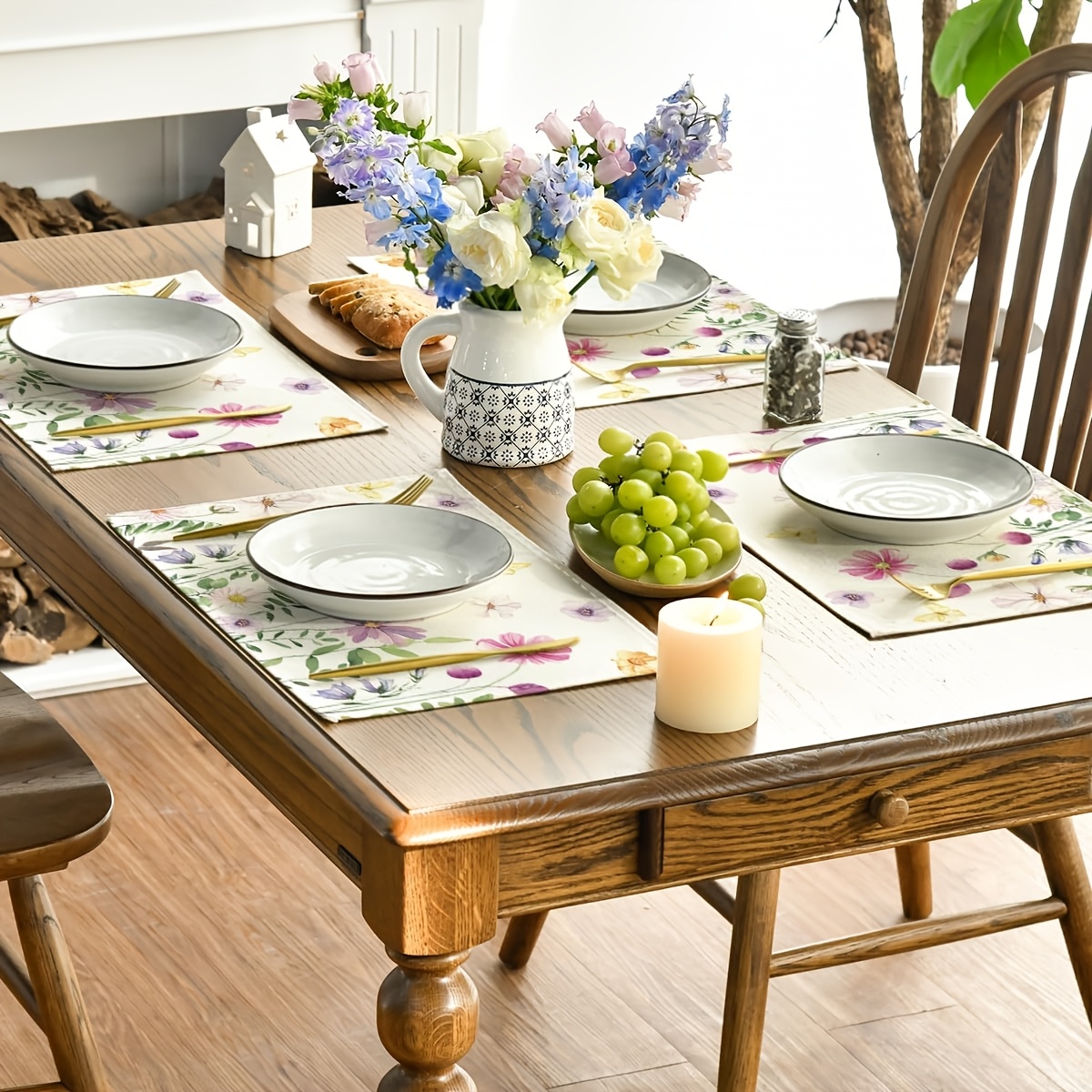 4Pcs, Watercolor Wildflower Bu - Kitchen Appliances Table recensie en prijs