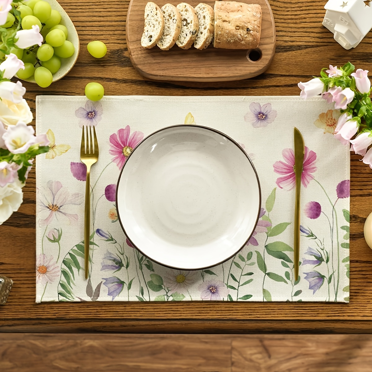 4Pcs, Watercolor Wildflower Bu - Kitchen Appliances Table recensie en prijs