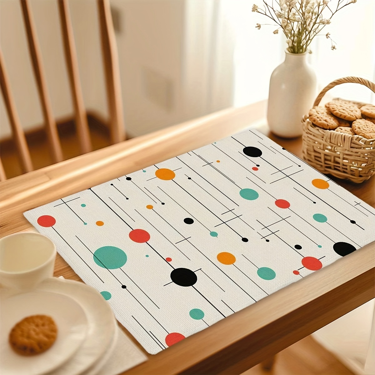 Set of 4 Rectangular Placemats - Kitchen Appliances Table recensie en prijs